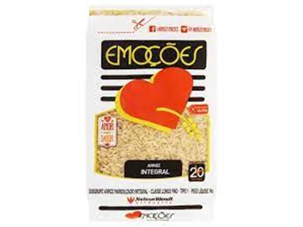 ARROZ EMOCÕES PARBOILIZADO INTEGRAL 1KG