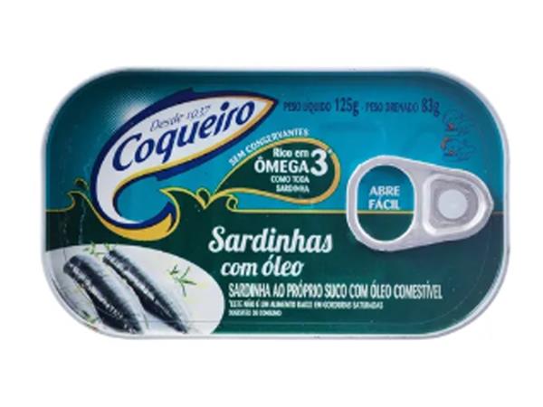 SARDINHA COQUEIRO TOMATE 125G