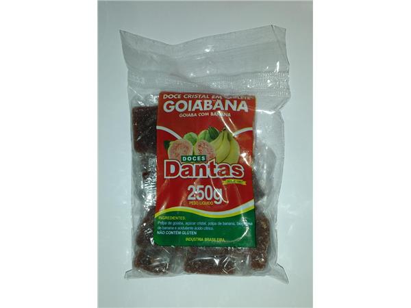 DOCE DANTAS CRISTALIZADO GOIABANA 250G