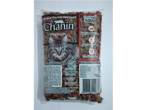 ALIMENTO P/ GATOS CHANIN 500G