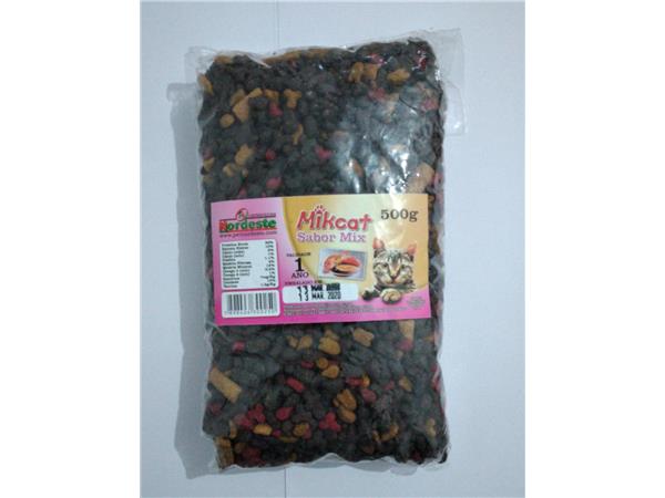 RAÇÃO MIKCAT SABOR MIX 500G