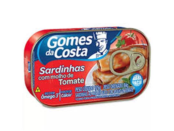 SARDINHA GOMES DA COSTA TOMATE 125G