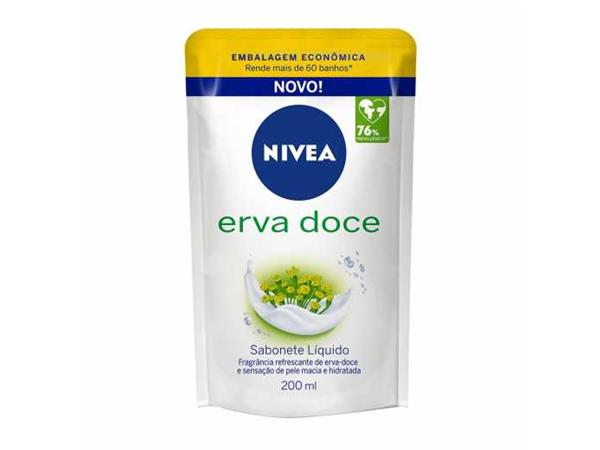 SABONETE LÍQUIDO REFIL ERVA DOCE NIVEA 200ML