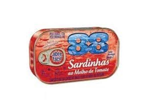 SARDINHA 88 COM MOLHO DE TOMATE 125G