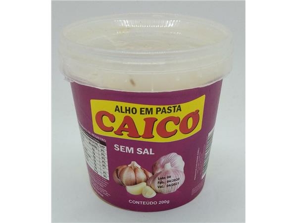 PASTA DE ALHO CAICO S/ SAL 200G