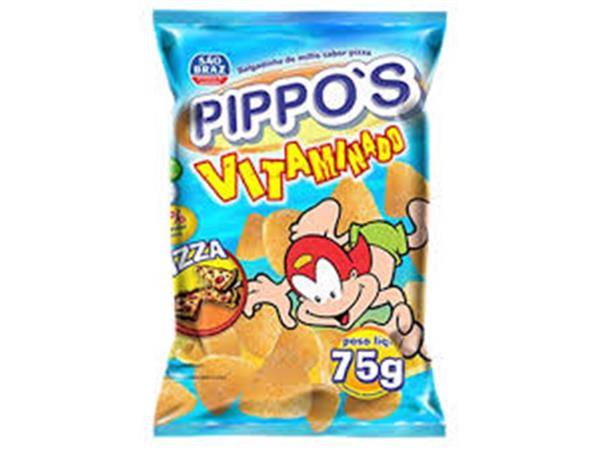 SALGADINHO PIPPOS VITAMINADO PIZZA 75G