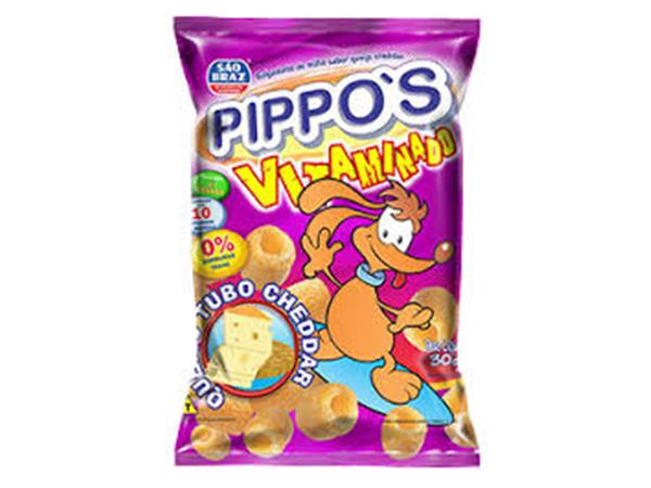 SALGADINHO PIPPOS VITAMINADO TURBO CHEDDAR 75G